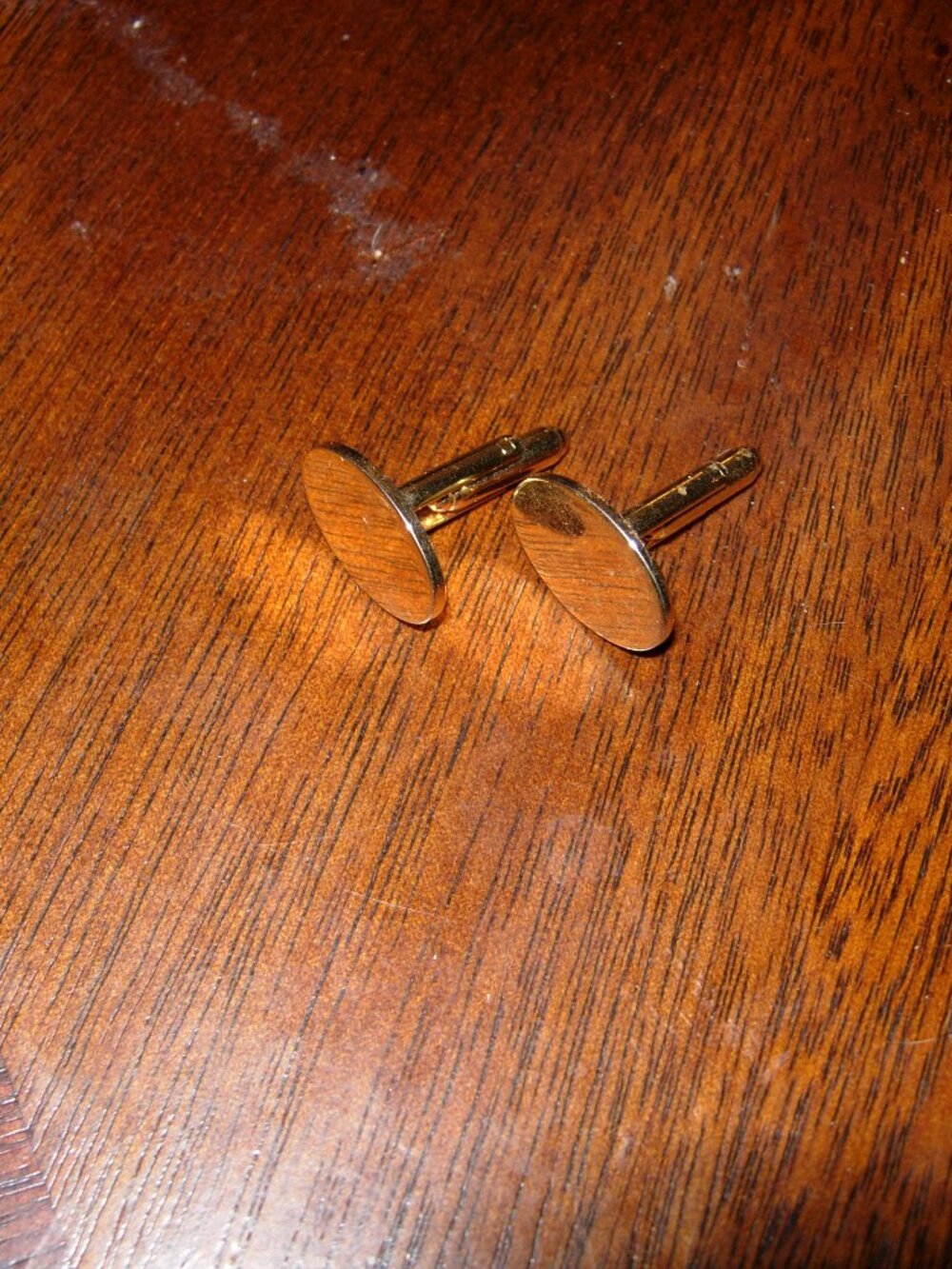 Gold Tone Cuff Links